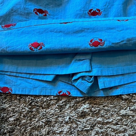 Lilly Pulitzer Blue Embroidered Crab Skort - Picture 5 of 5